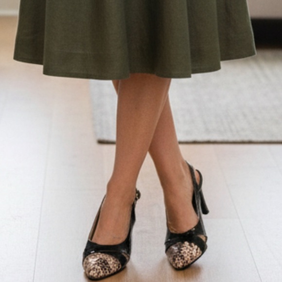 Hush Puppies Shoes - Hush Puppies Co Soft Style Green & Cream Sandal